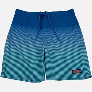 🏄‍♂️Surfs Up!! Vineyard Vines Board Short Men's Size 30 Blue Striped Swim Surf